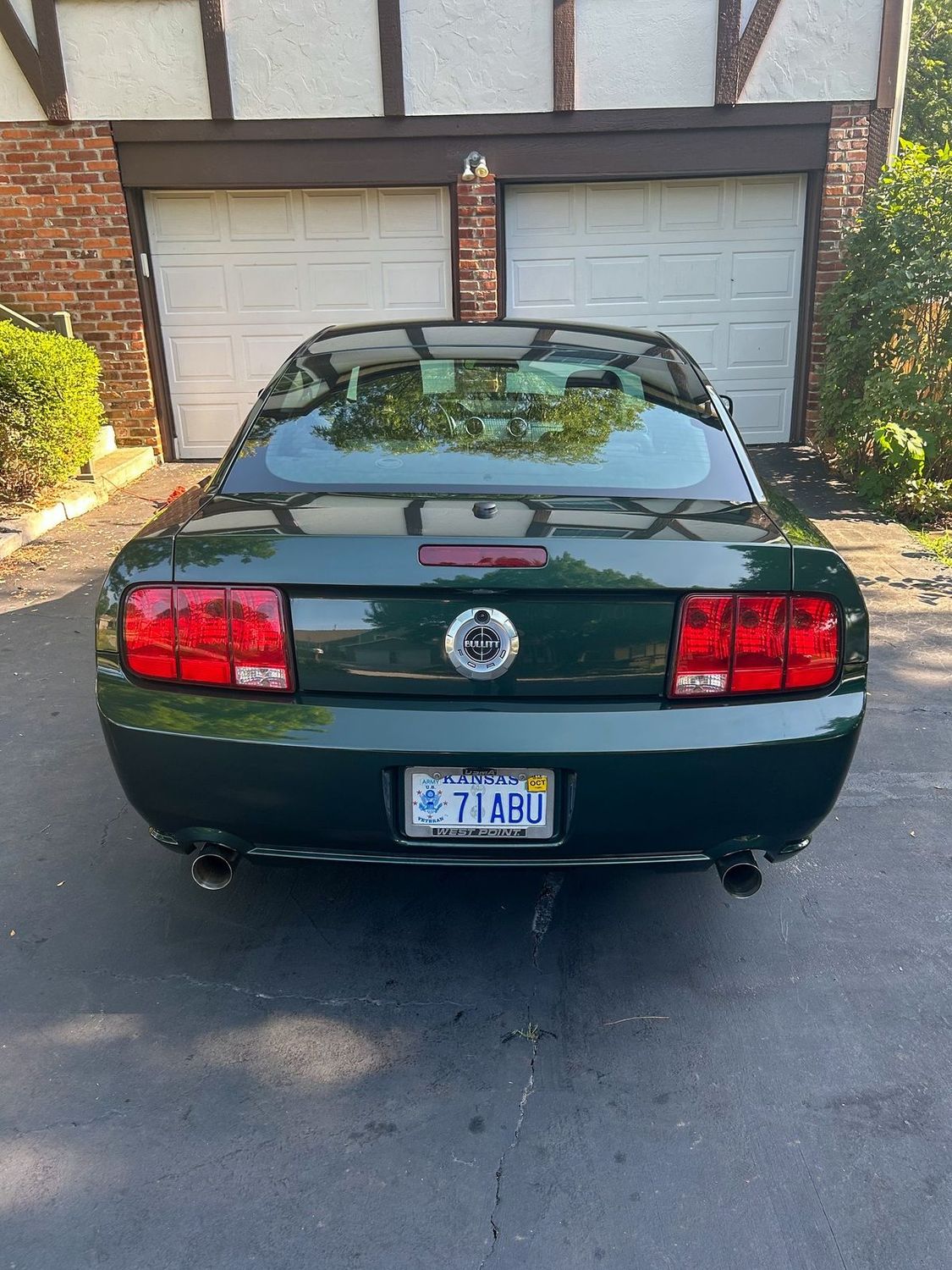 Mustang Bullitt tail light after a full detail
